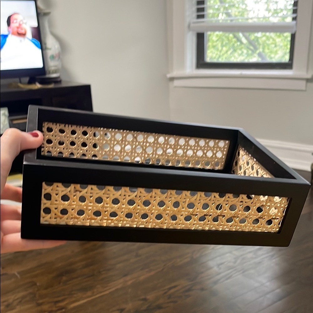 The Container Store Wicker Tray